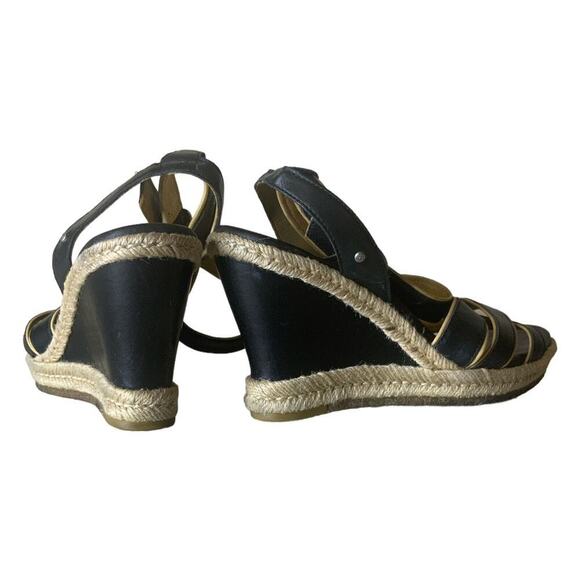 UGG Isabella Wedges Women's Size 8M Strappy Ankle Strap Leather Sandals - Picture 11 of 16